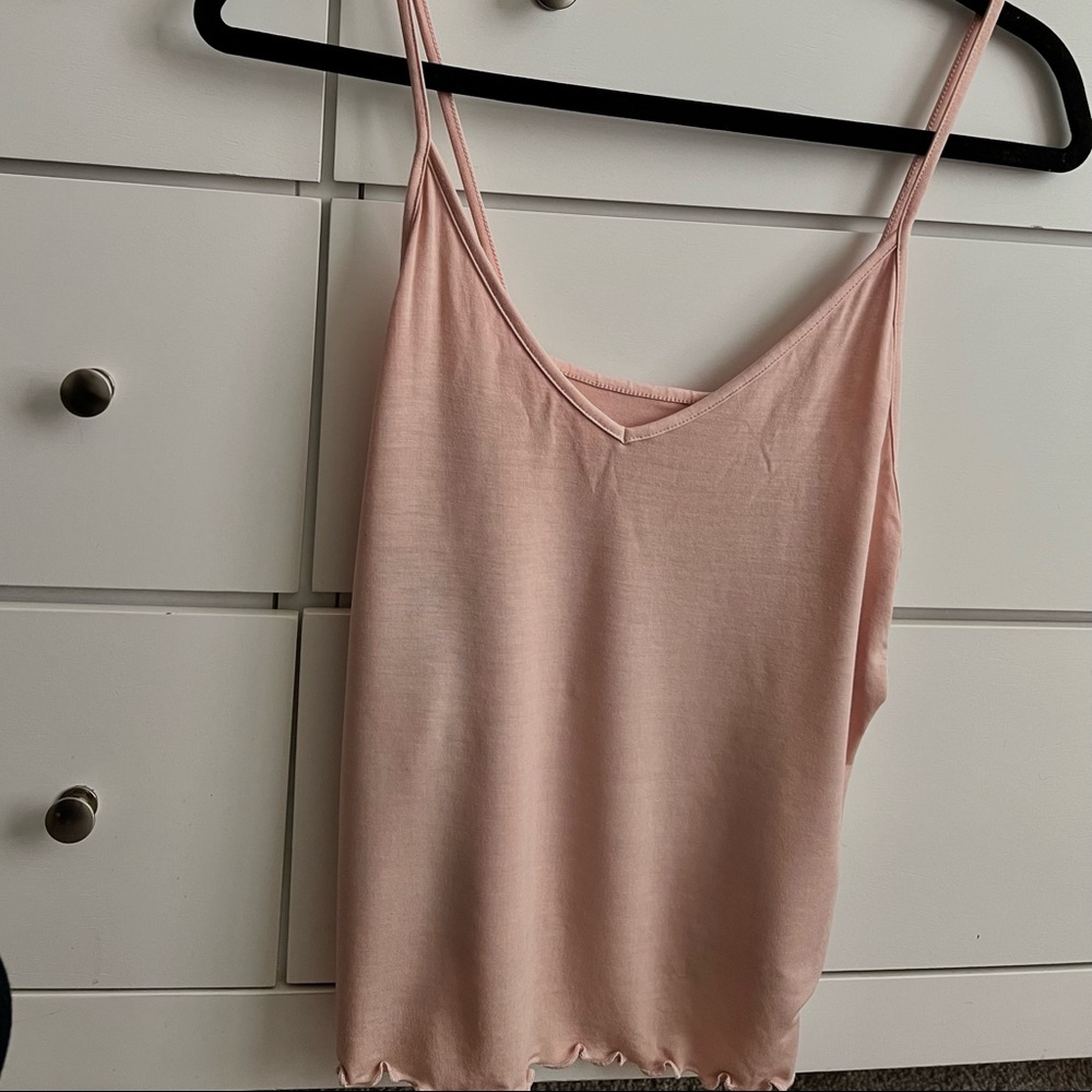 Pink tank top from American Eagle in a size Large
